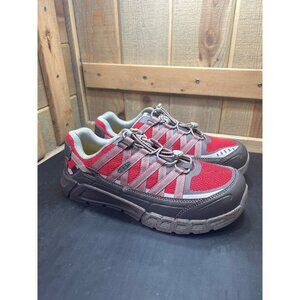 KEEN Utility Mens Asheville Safety Toe Work Shoes Red/Grey Size 11.5 ESD